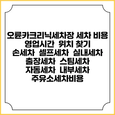 오륜카크리닉세차장 세차 비용 | 영업시간 | 위치 찾기 | 손세차 | 셀프세차 | 실내세차 | 출장세차 | 스팀세차 | 자동세차 | 내부세차 | 주유소세차비용